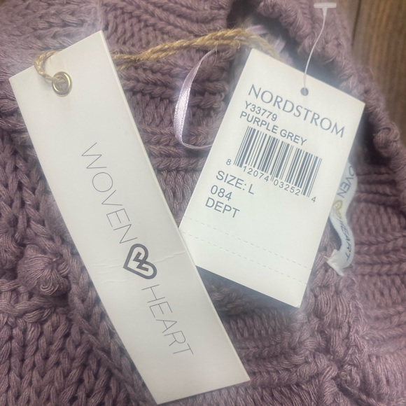 NWT Woven heart 💜 sweater - Picture 5 of 5